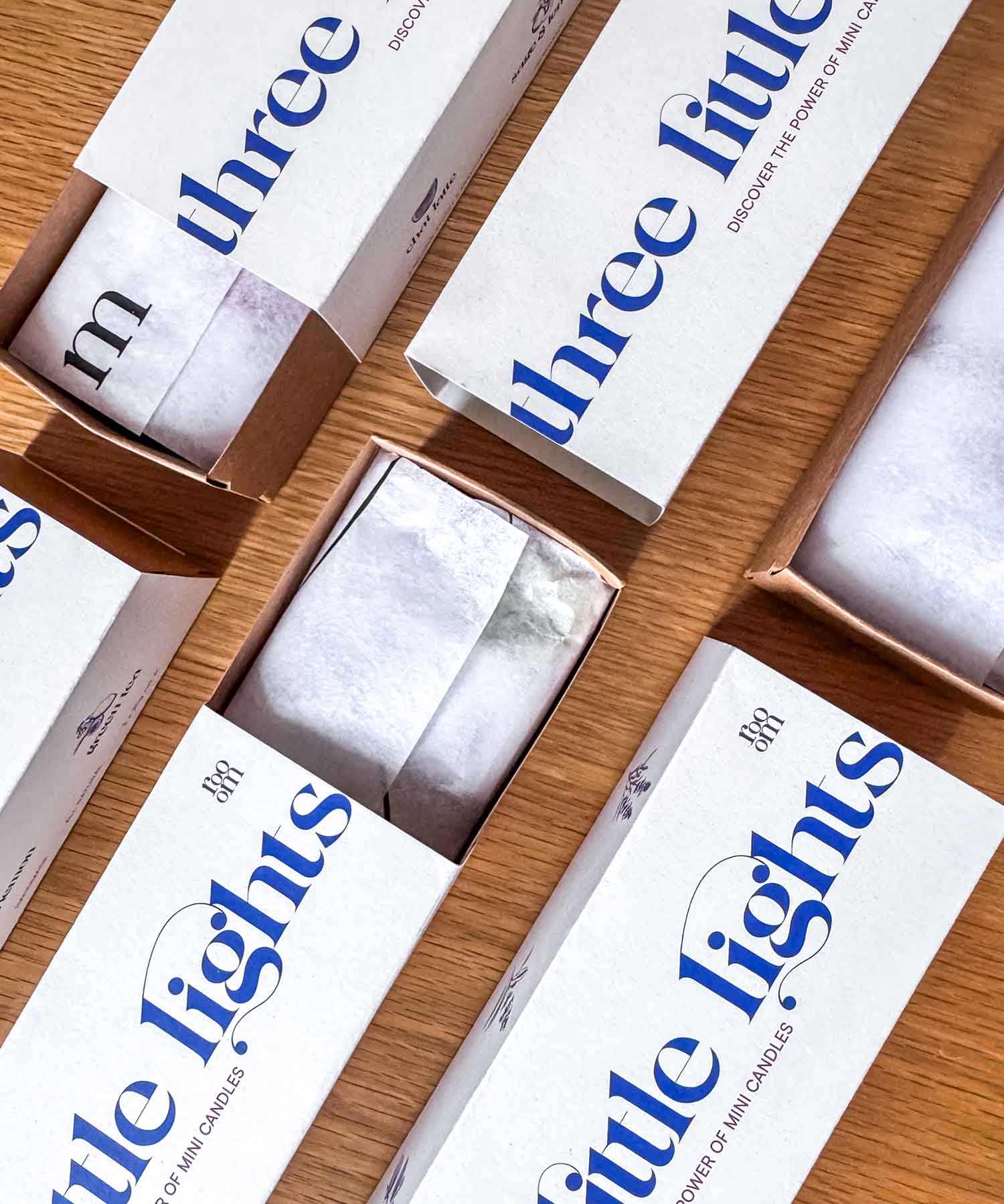 Set čajových svíček - Three little lights