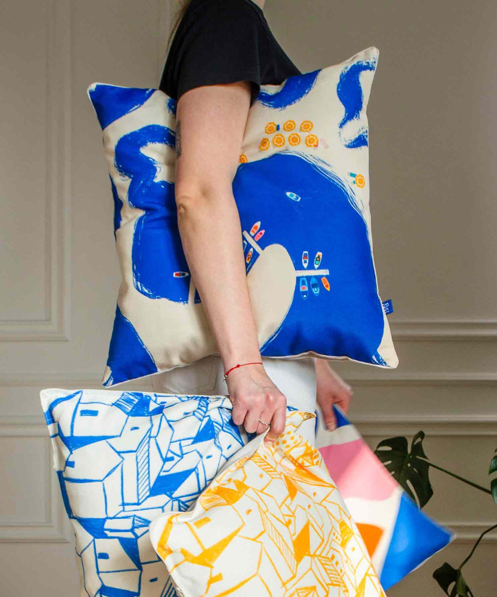 Polštář z recyklovaných PET vláken Bayo