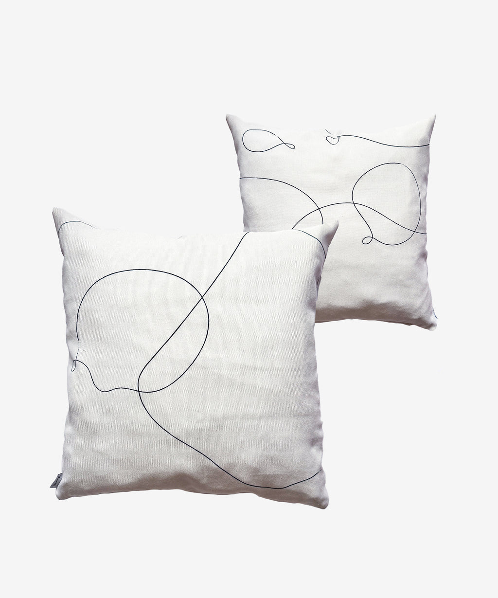 Polštář z recyklovaných PET vláken Black agua