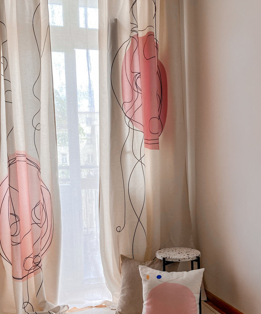 Závěsy z recyklovaných PET vláken Catalana