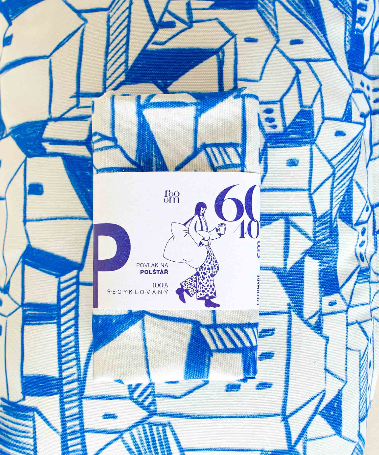 Polštář z recyklovaných PET vláken Celeste