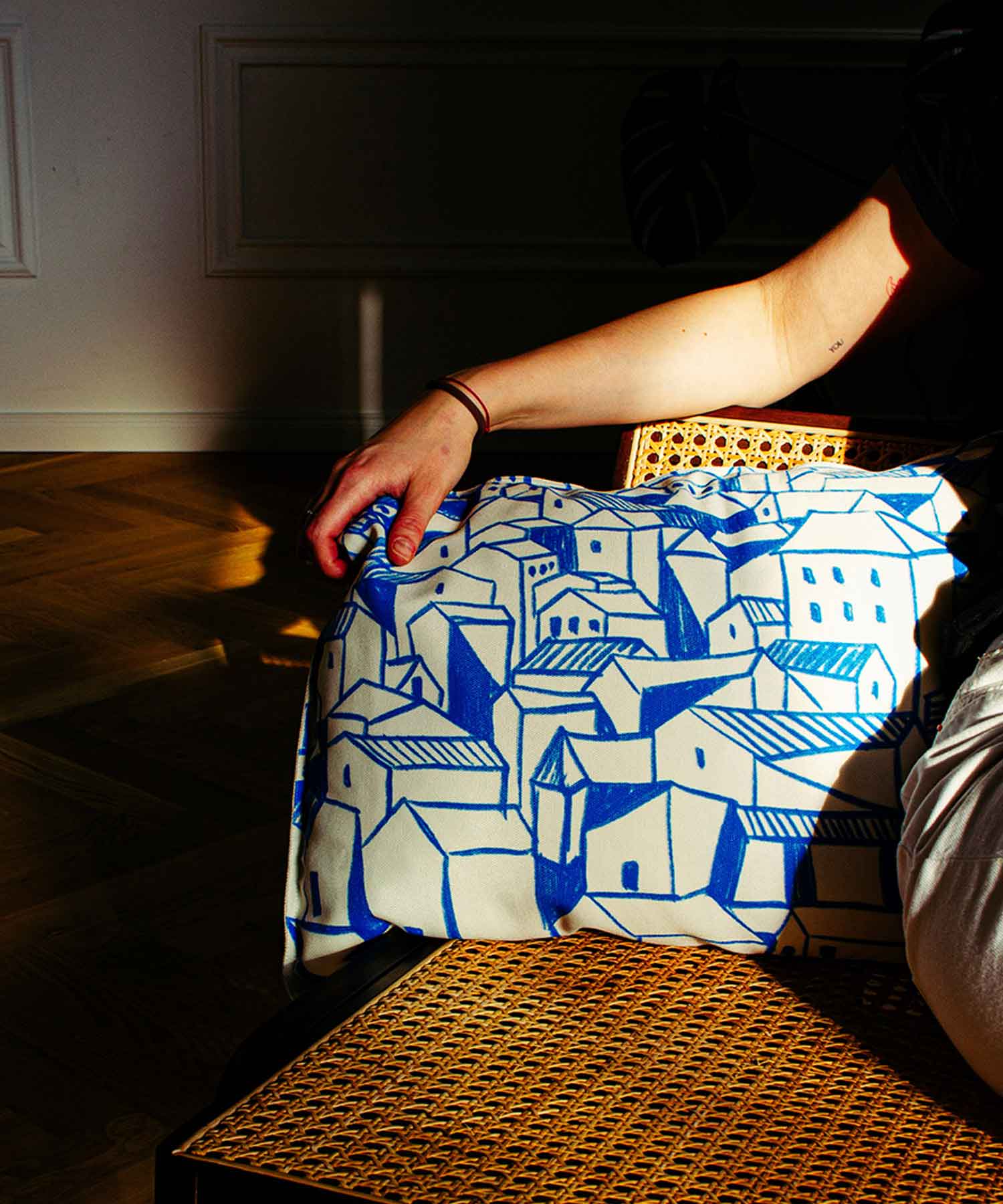 Polštář z recyklovaných PET vláken Celeste