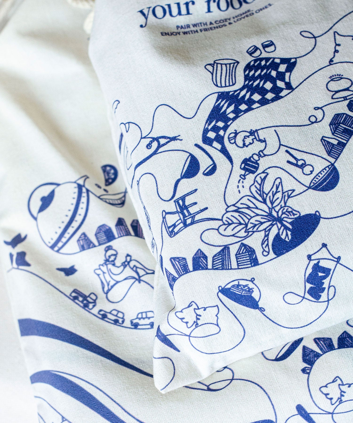 Bavlněná taška se zatahovacími šňůrkami