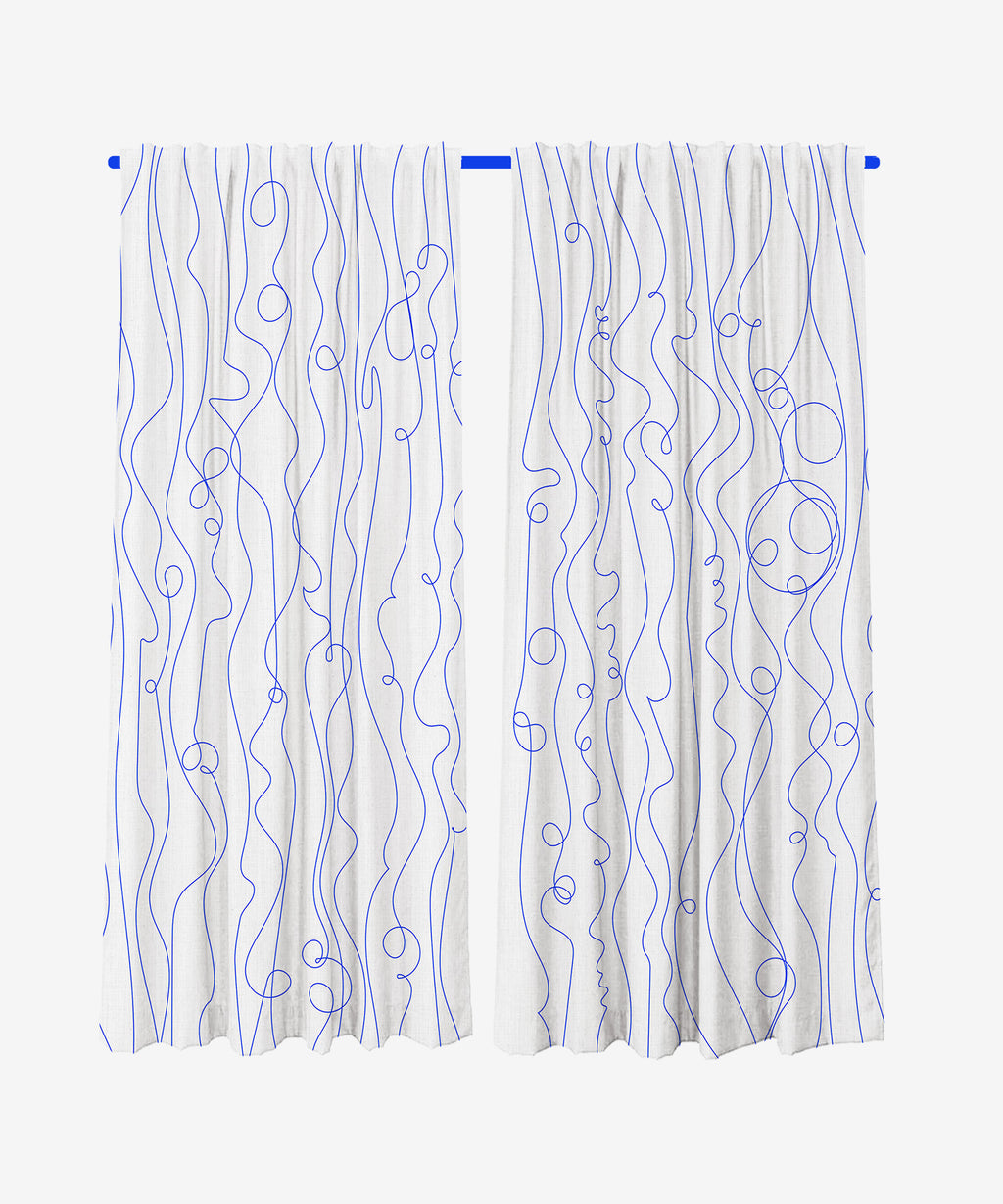 Závěsy z recyklovaných PET vláken Elinea