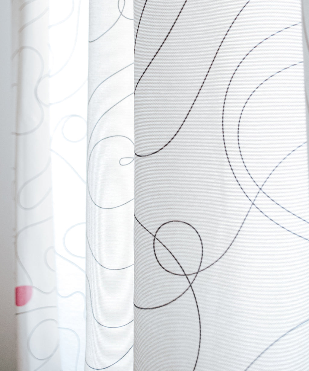 Závěsy z recyklovaných PET vláken Espejo