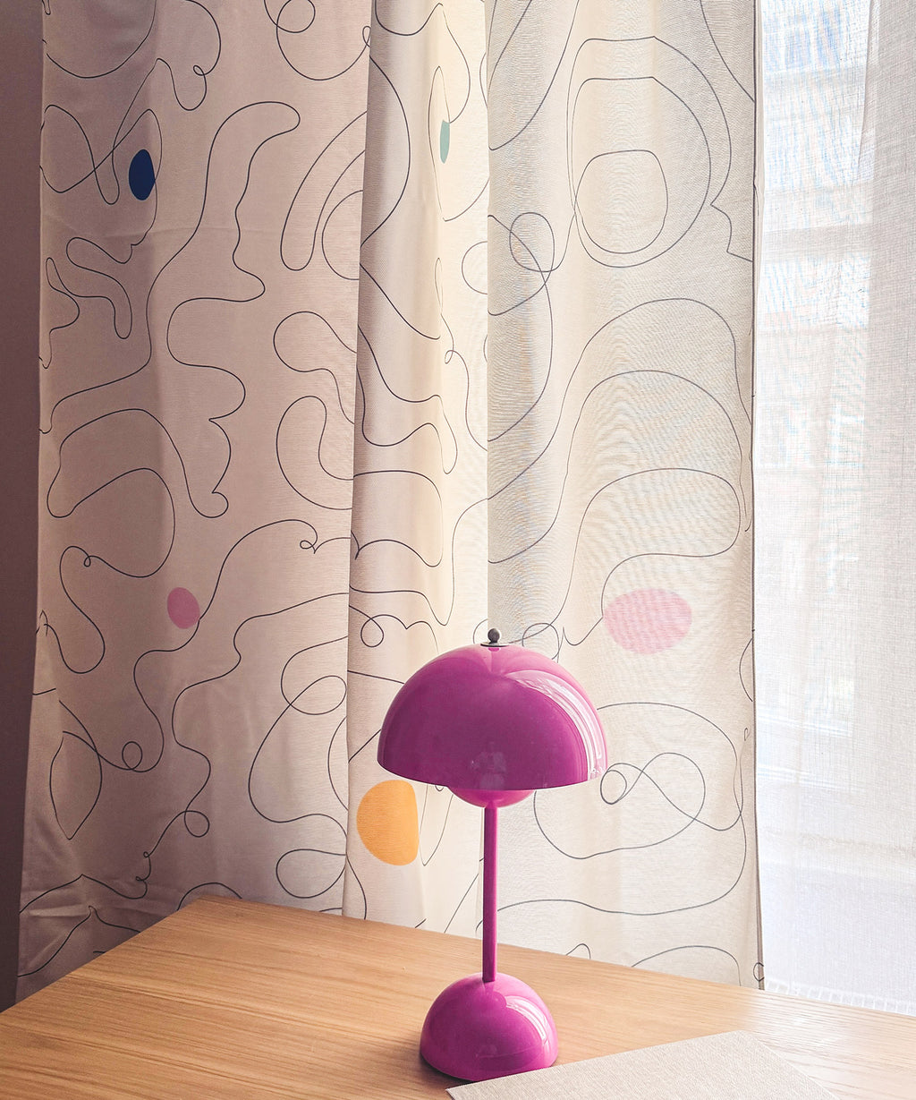 Závěsy z recyklovaných PET vláken Espejo