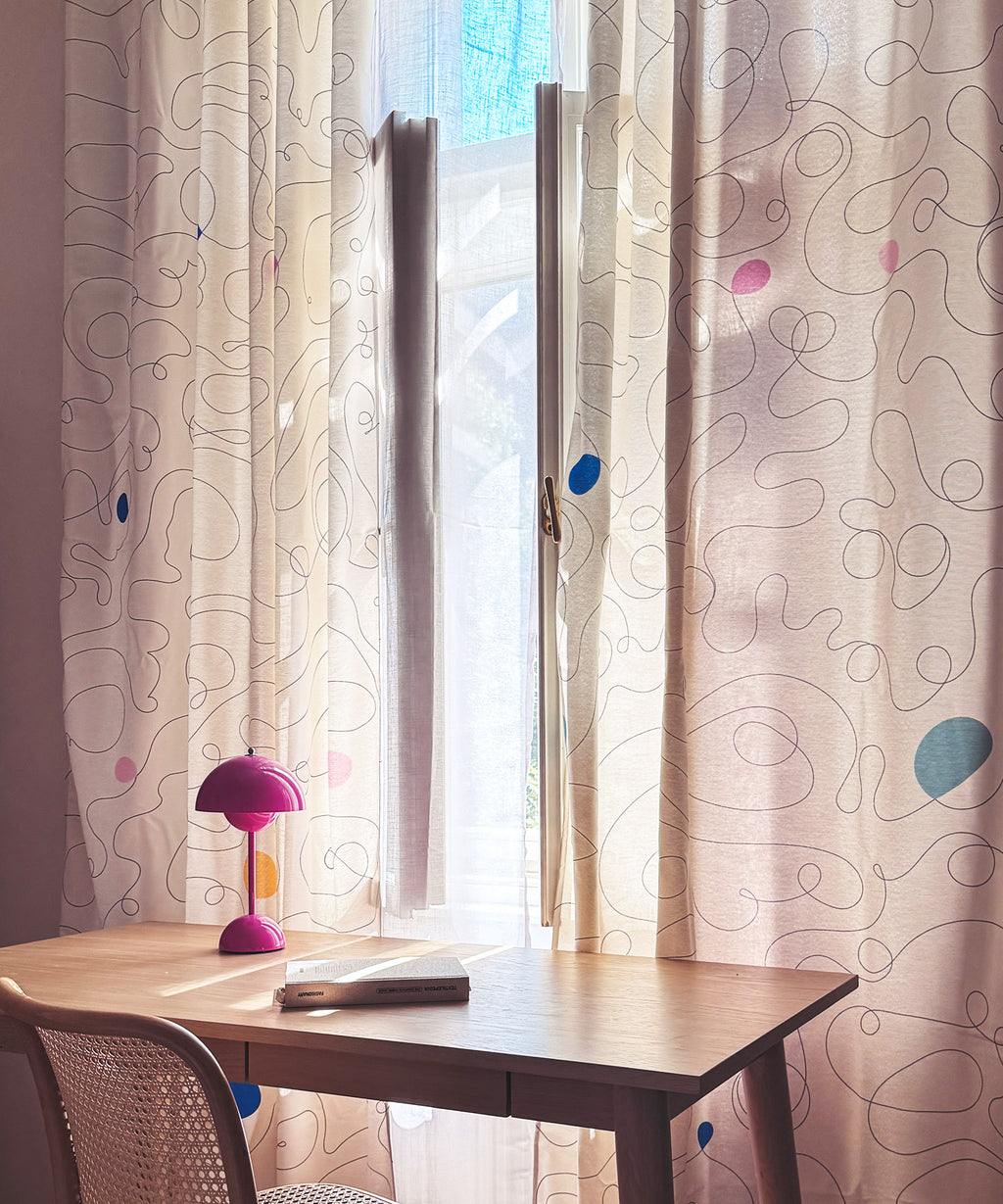 Závěsy z recyklovaných PET vláken Espejo