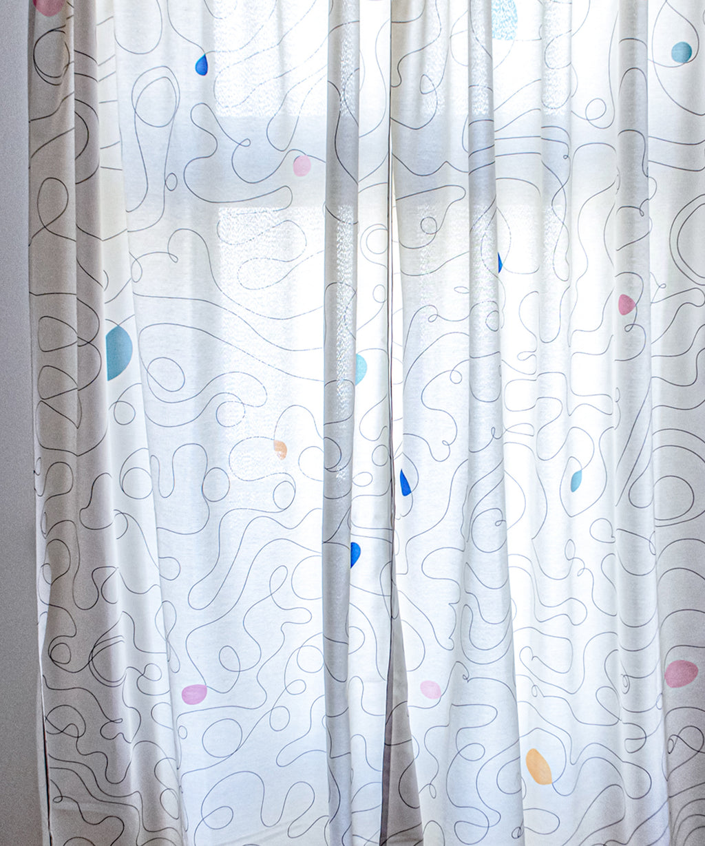 Závěsy z recyklovaných PET vláken Espejo