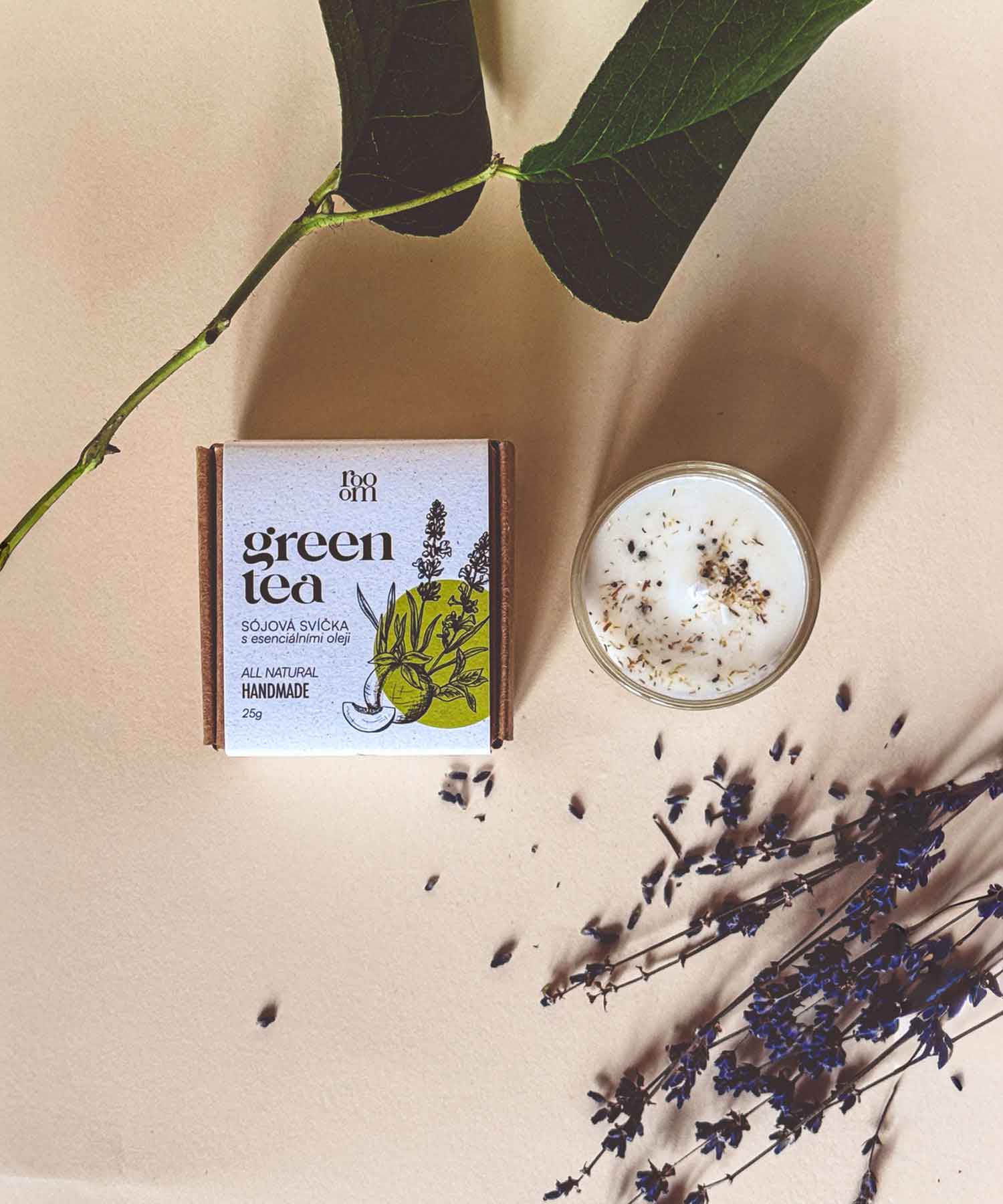 Čajová aroma svíčka