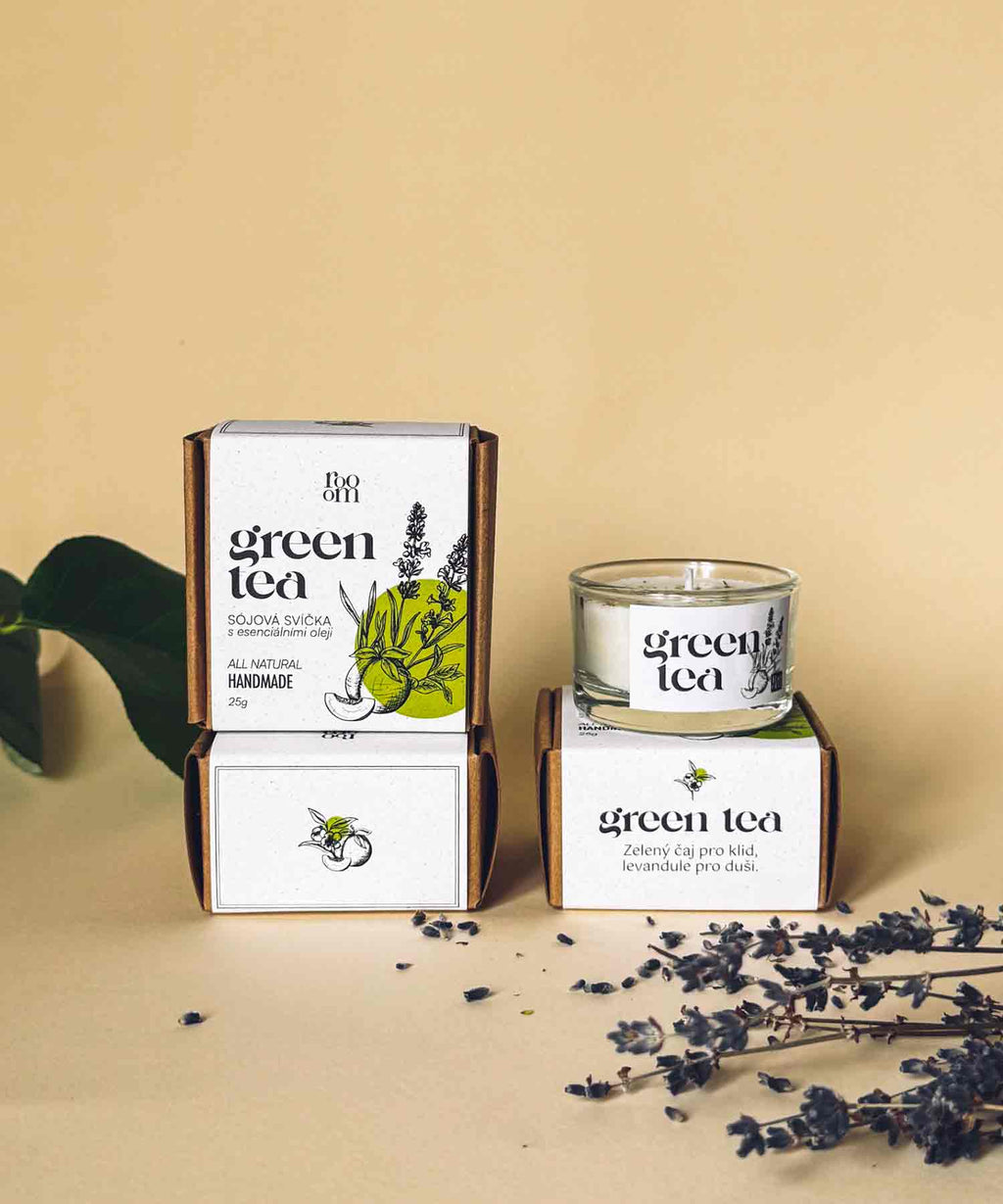 Čajová aroma svíčka