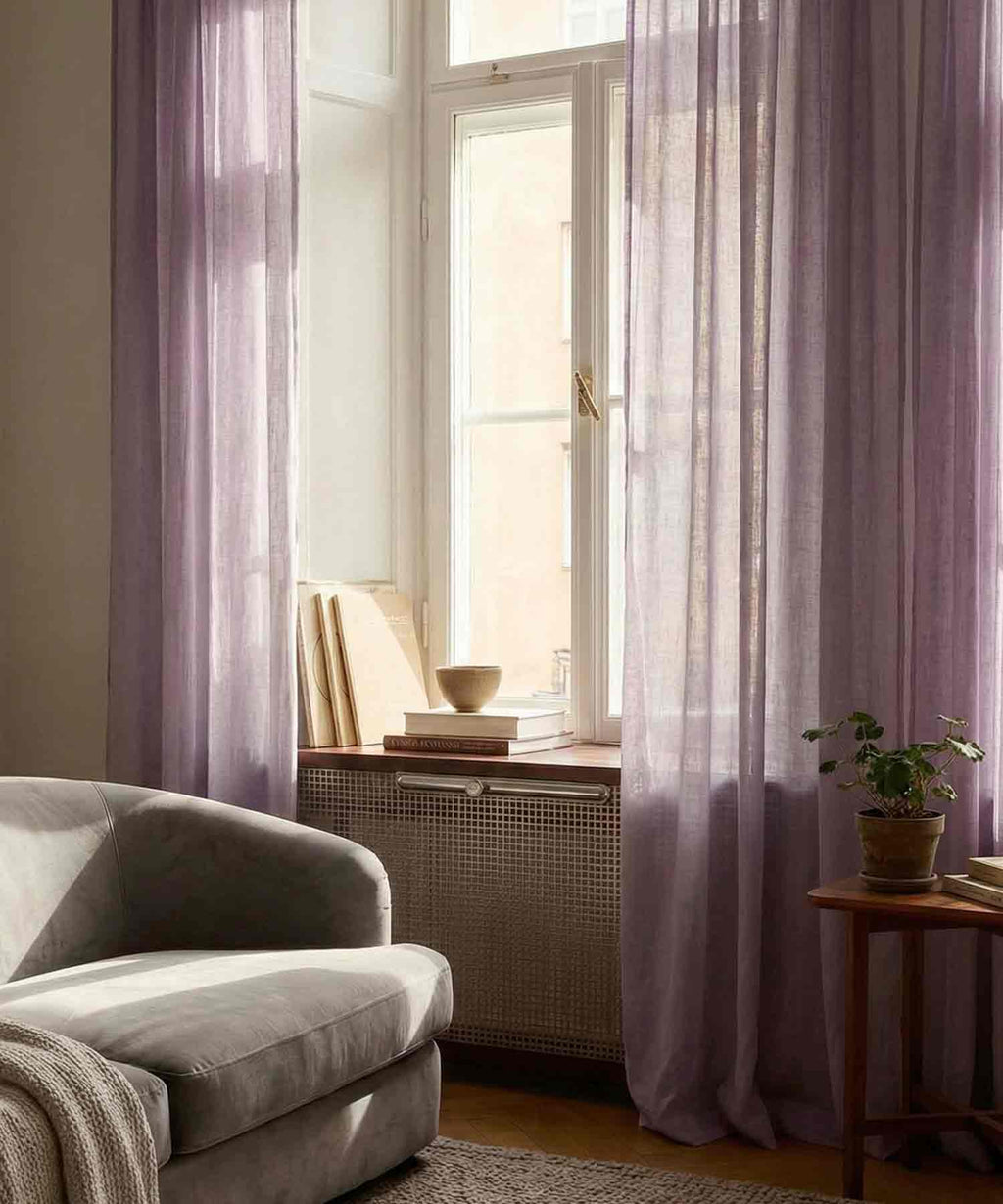 Záclony z recyklovaných PET vláken Haze