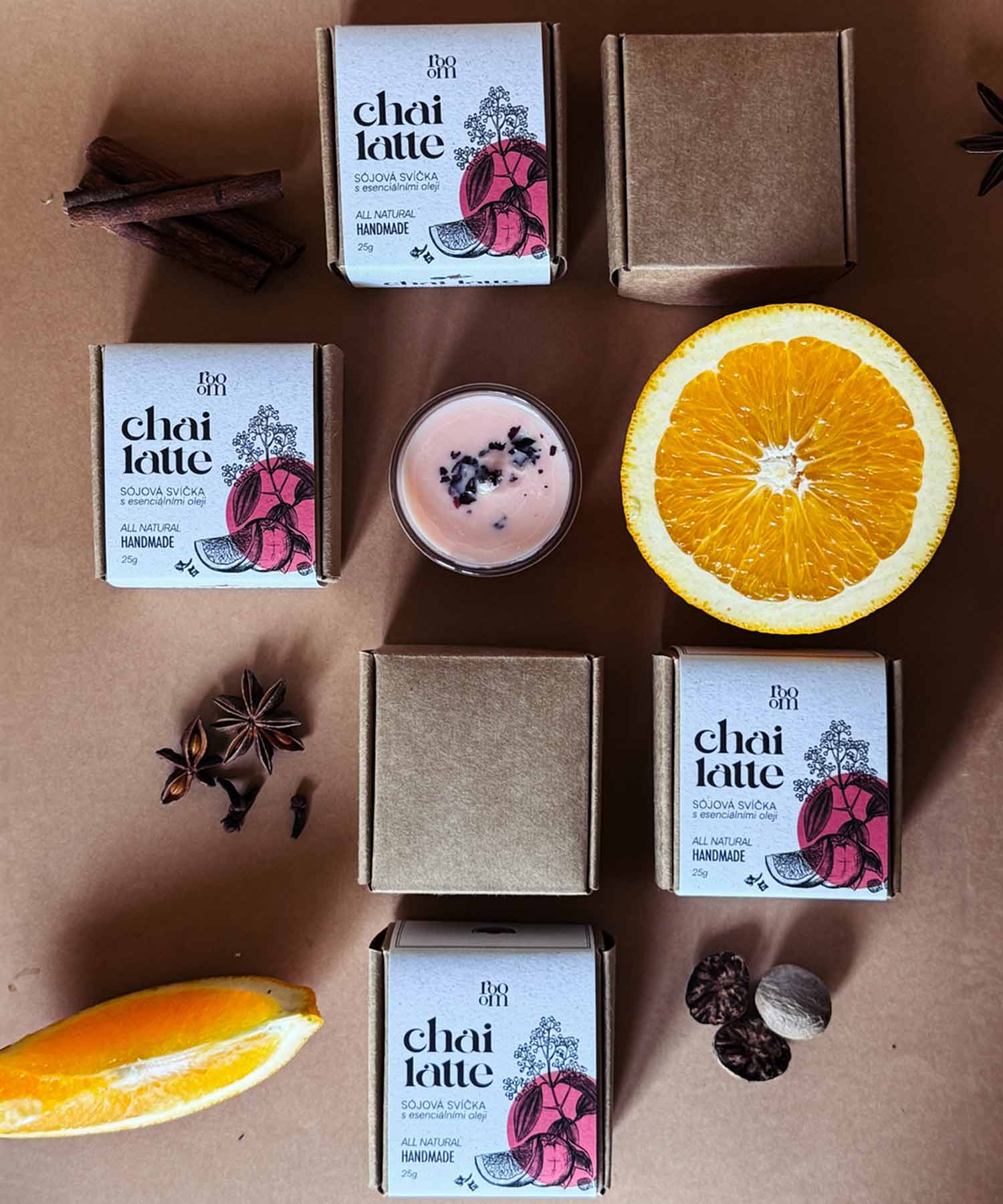 Čajová aroma svíčka