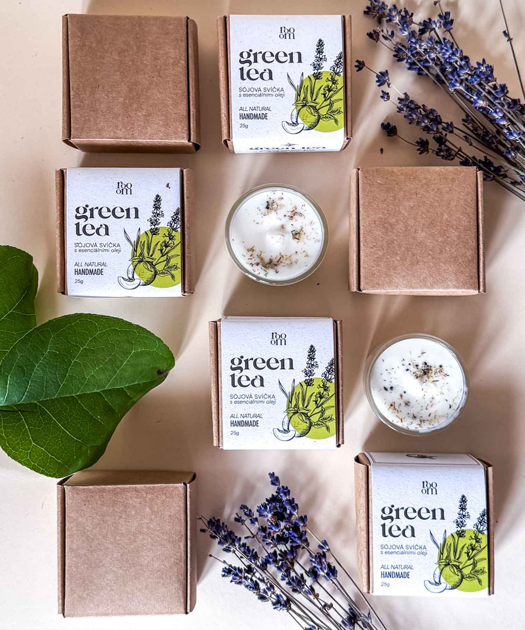 Čajová aroma svíčka