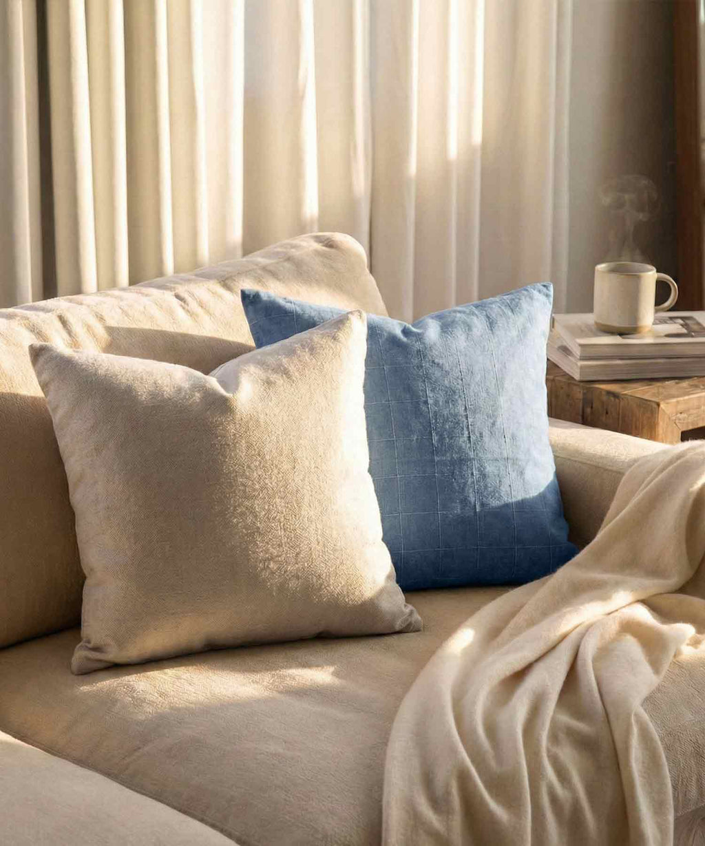 Bavlněný recyklovaný polštář Pebble