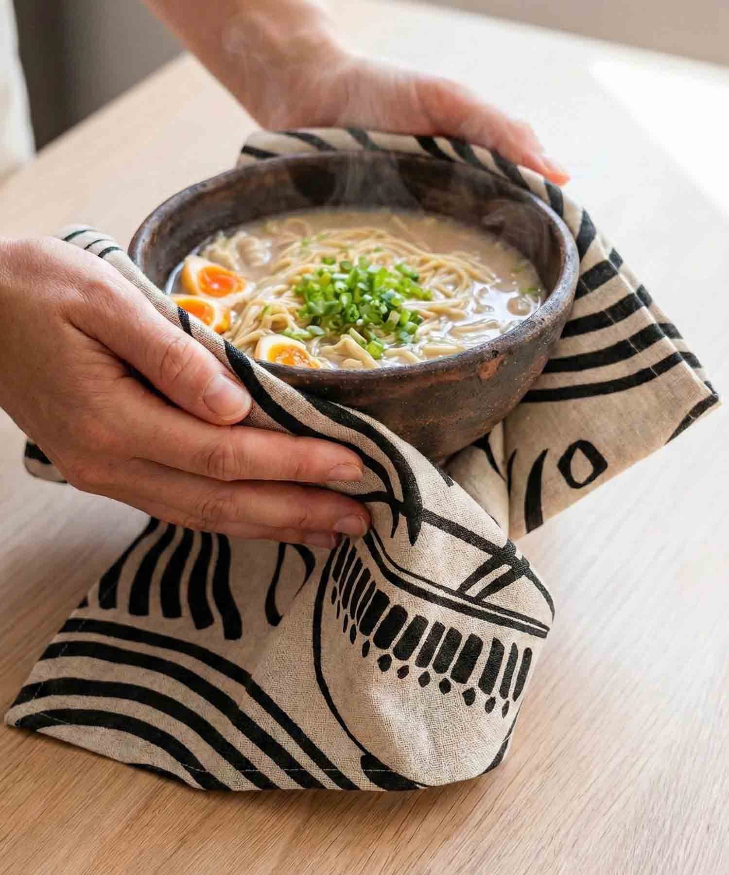 Lněná utěrka Ramen