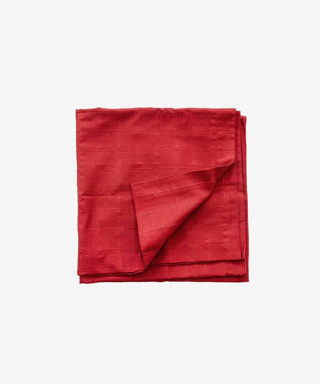Apple - Recyklovaný ubrus s reliéfním čtvercovým vzorem