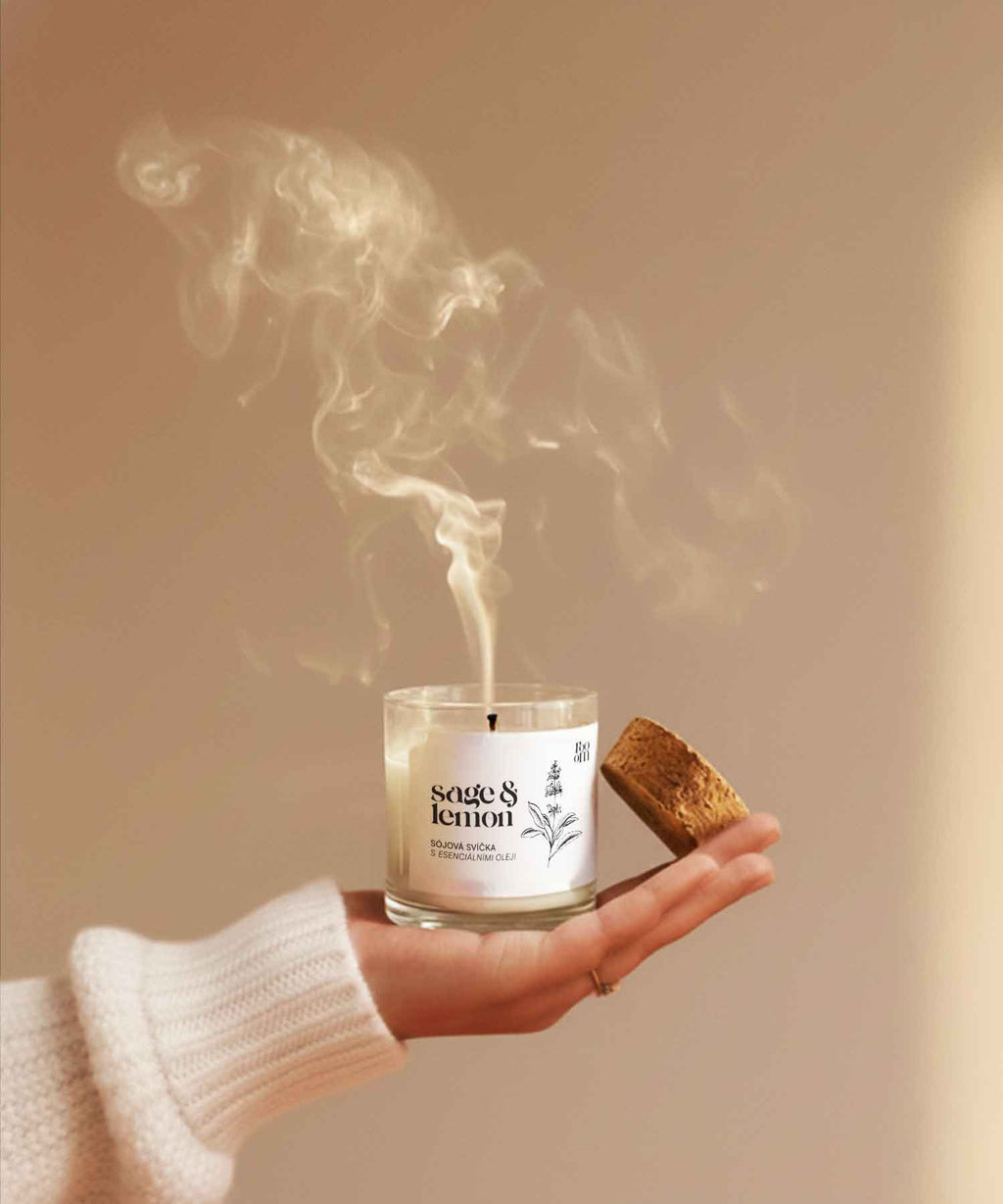 Sójová aroma svíčka