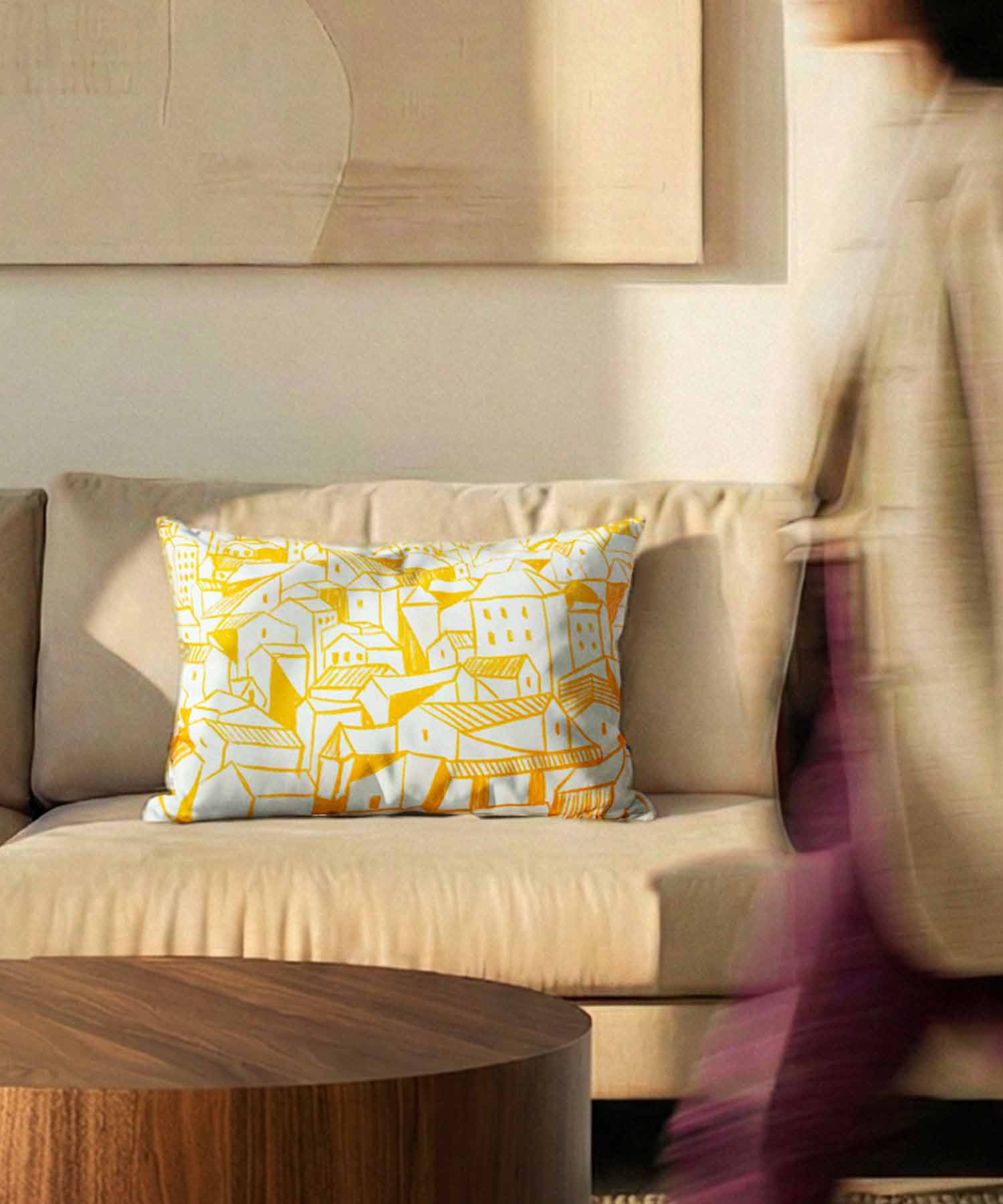 Polštář z recyklovaných PET vláken Solar