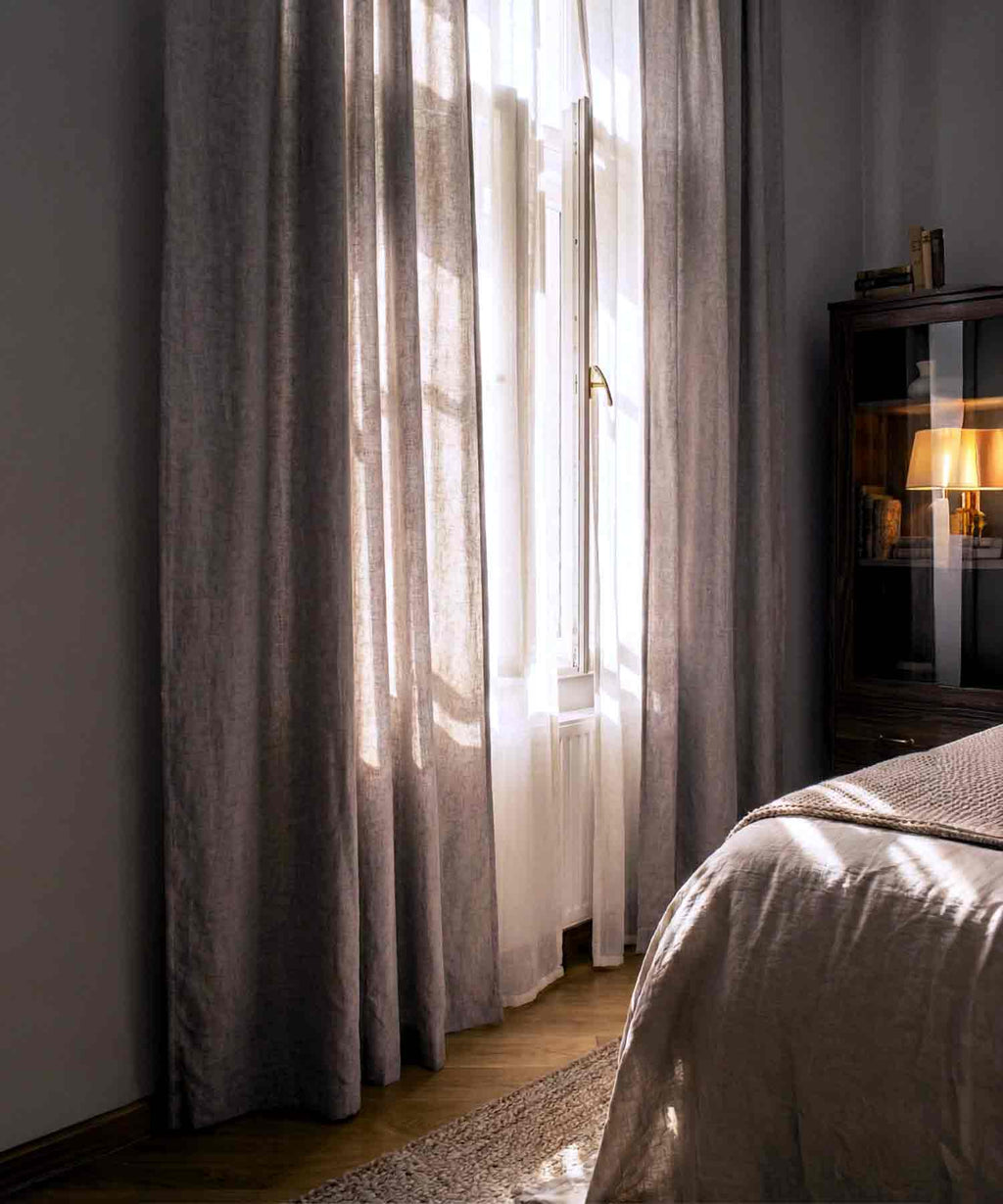 Bavlněné recyklované závěsy Stone