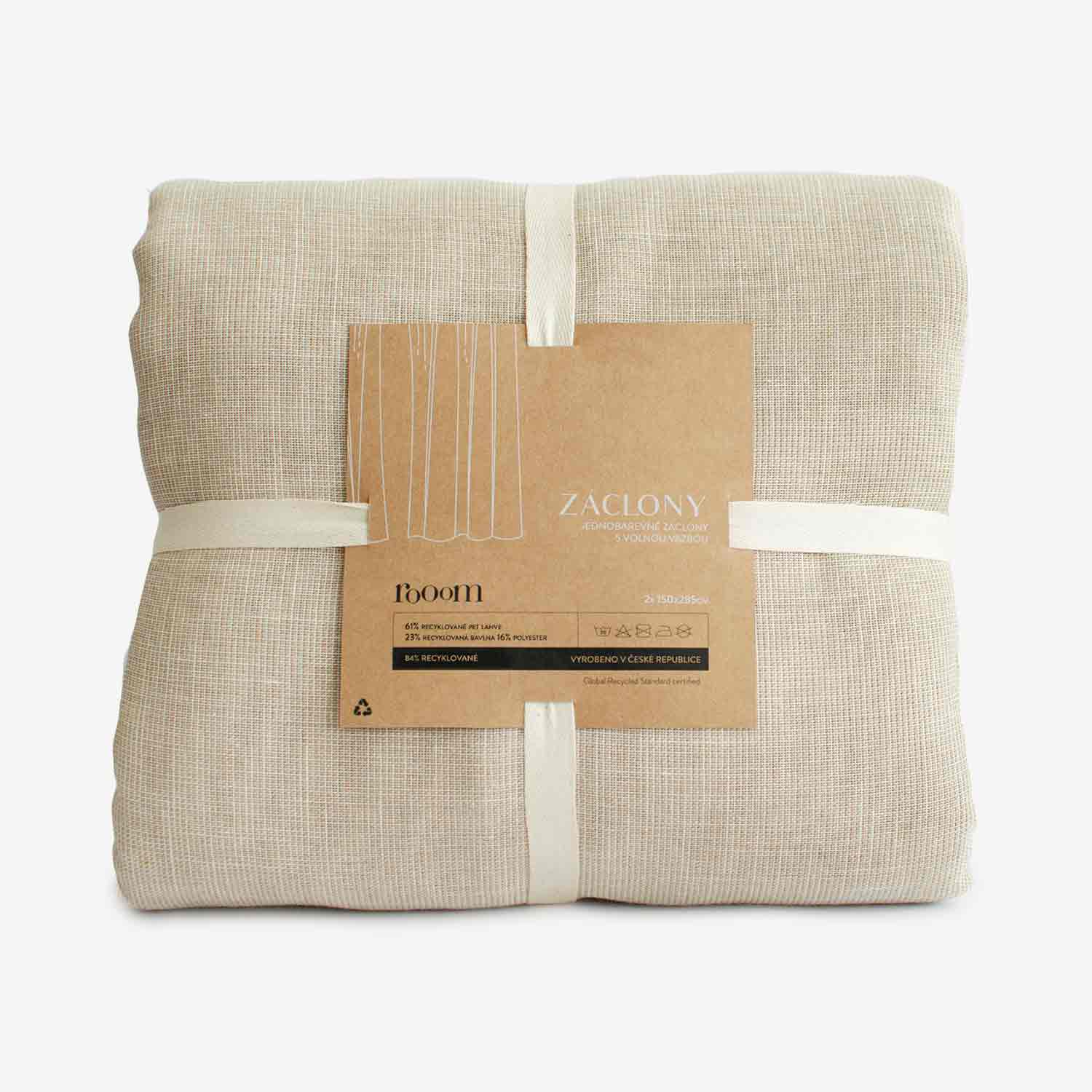 Recyklované záclony Sand